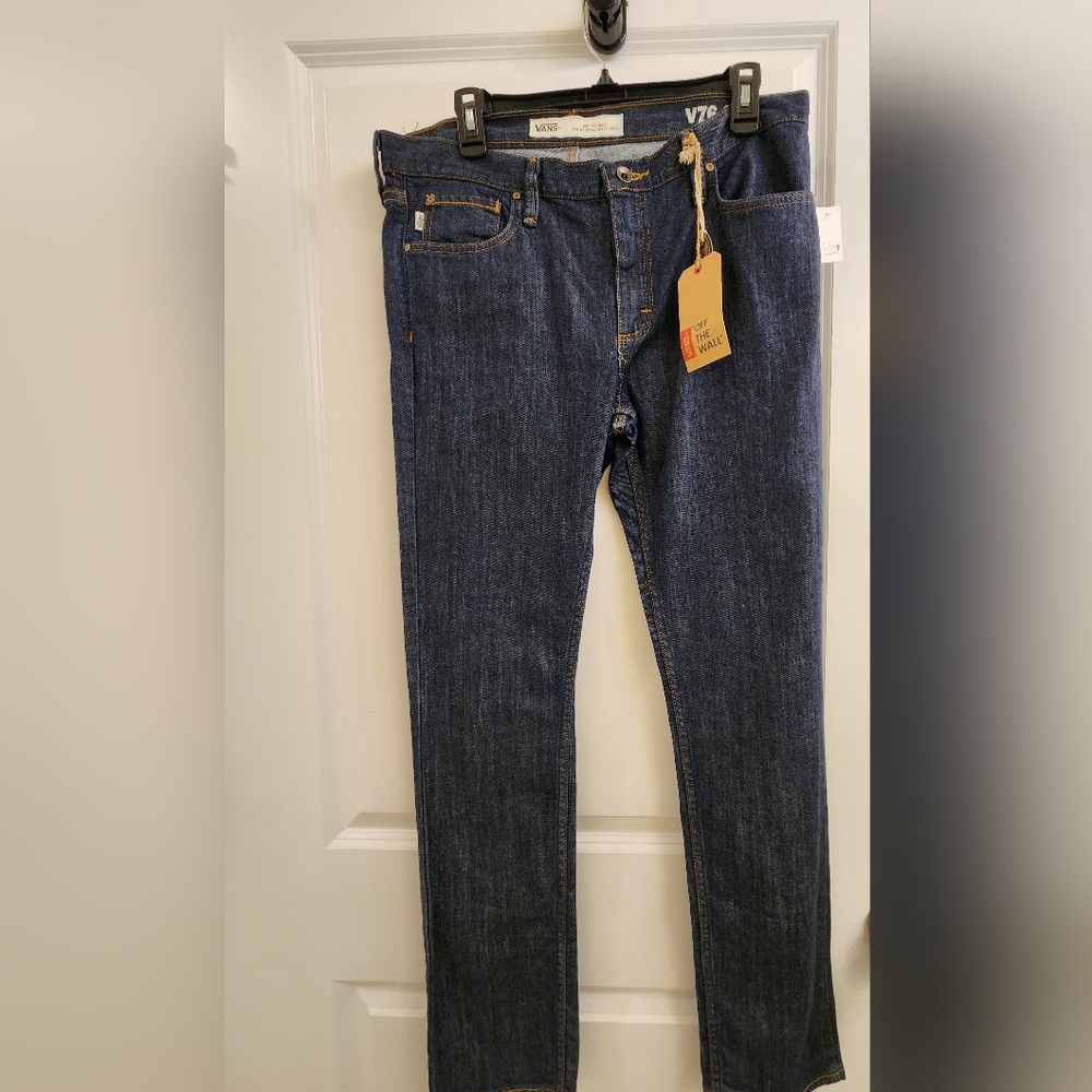 Vans Off The Wall V76 Dark Skinny Jeans